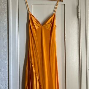 Zara 100% Silk Maxi Dress